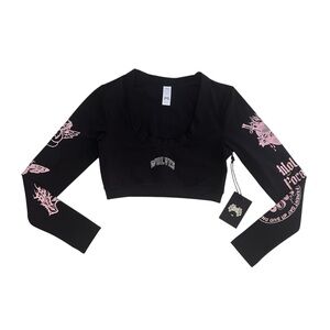 Darc Sport On Our Sleeve Grace Energy Long Sleeve Crop Top NWT Women’s Small